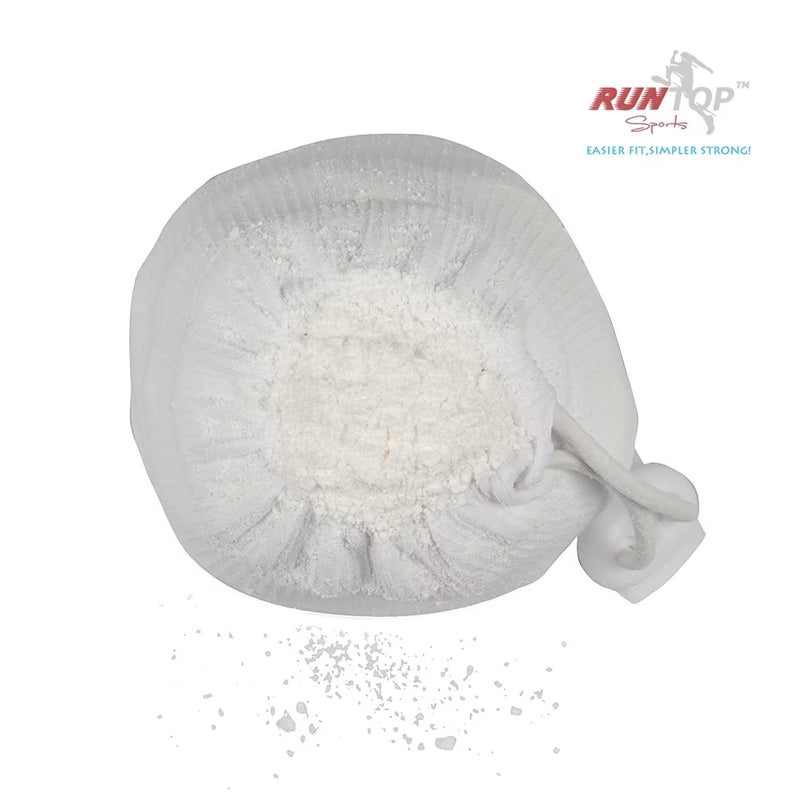 RUNTOP 2.4OZ Refillable Magnesium Carbonate Powder Gym Chalk Ball Bag Sock for Weightlifting Cross Fitness Training Gymnastics Rock Climbing Deadlifting Workout Bouldering Billiards Pole Dancing - Image 3